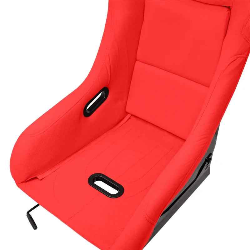 ATST x1 MO Universal Fixed Hard Back Bucket Seat Red HD Textile Fabric + slides