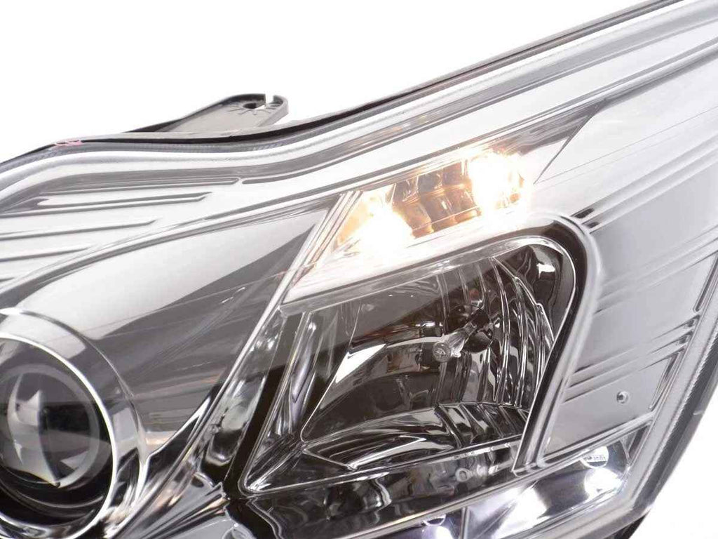 UK FKA Pair LED DRL Halo Lightbar Headlights Ford Focus C307 2 MK2 08-10 LHD