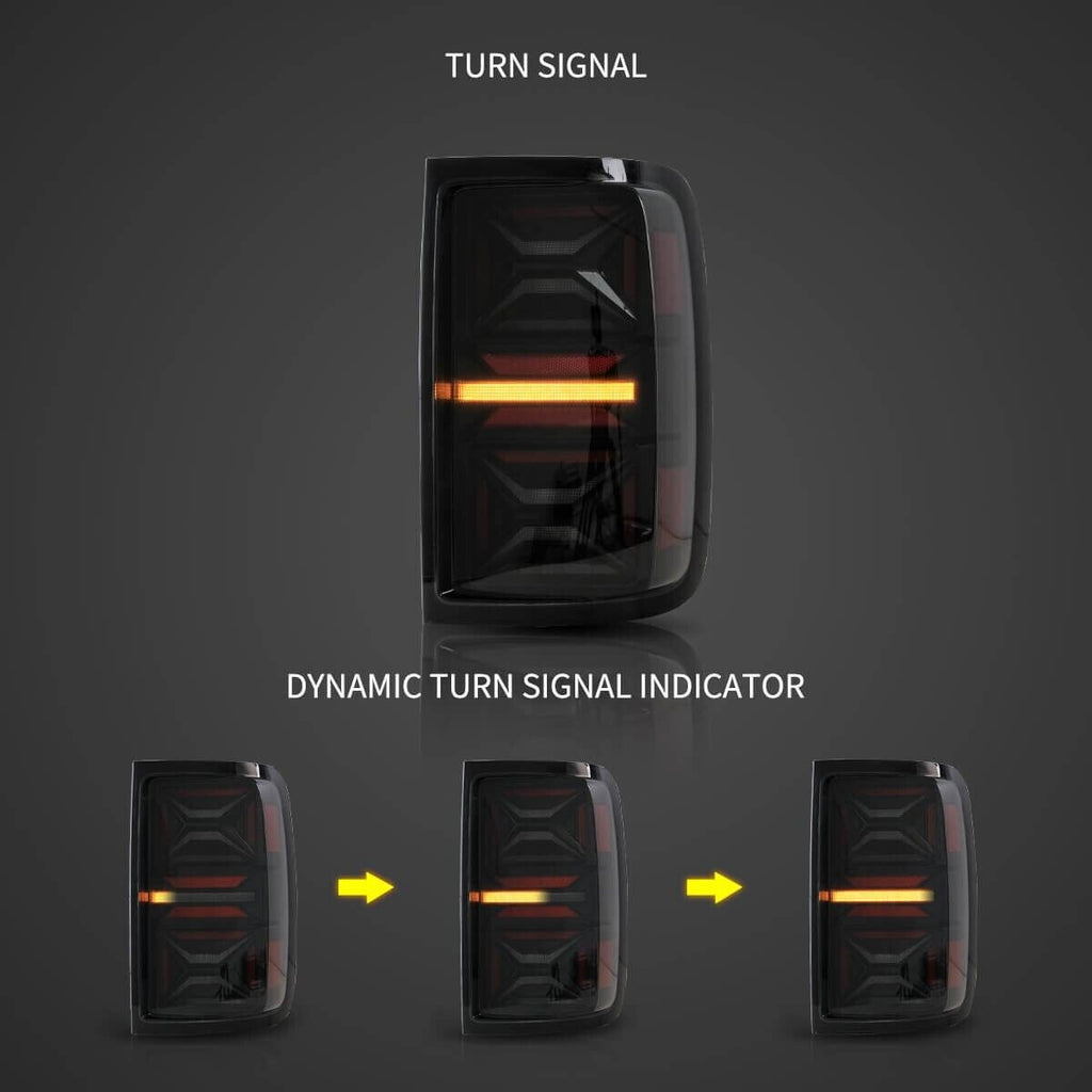 VLAND 10-22 VW Amarok DYNAMIC Welcome Animation Sequential Lightbar LED DRL Rear Lights Tail Lamps LHD