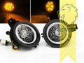 LTG Pair LED Halo DRL Front indicators for VW Lupo 6X chrome 98-05 EXPORT ONLY