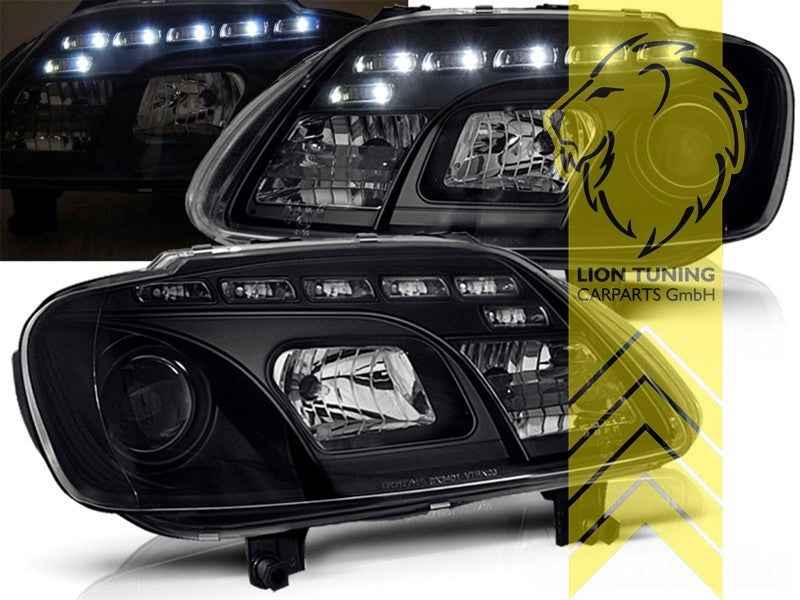 LTG Pair LED DRL Headlights VW Touran Caddy 3 2K 1T1 1T2 03-10 Van Combi LHD
