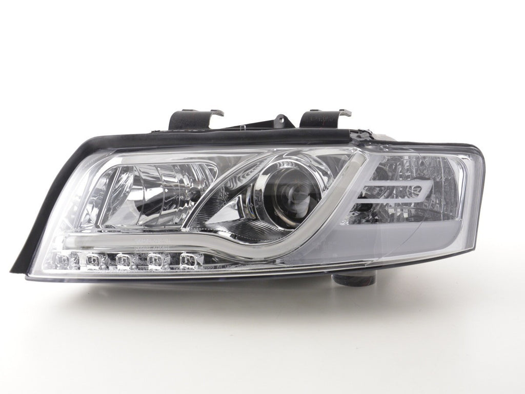 FKA Pair Sonar LED DRL Lightbar Headlights Audi A4 B6 8E 01-04 chrome RHD UK