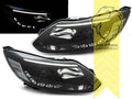 LTG Pair LED DRL Lightbar Headlights Ford Focus 3 11-14 black LHD
