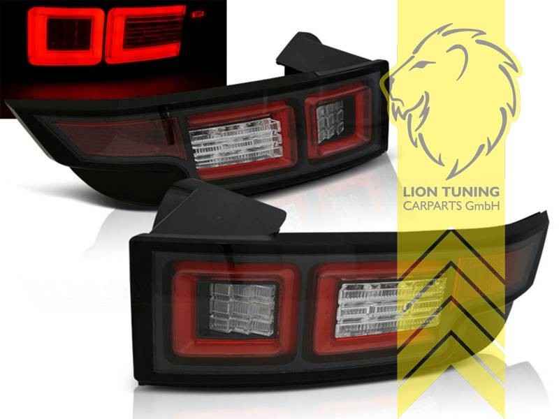LTG LED V2 Rear Lights Tail Lamps Range Rover Evoque LV 11-15 black LHD