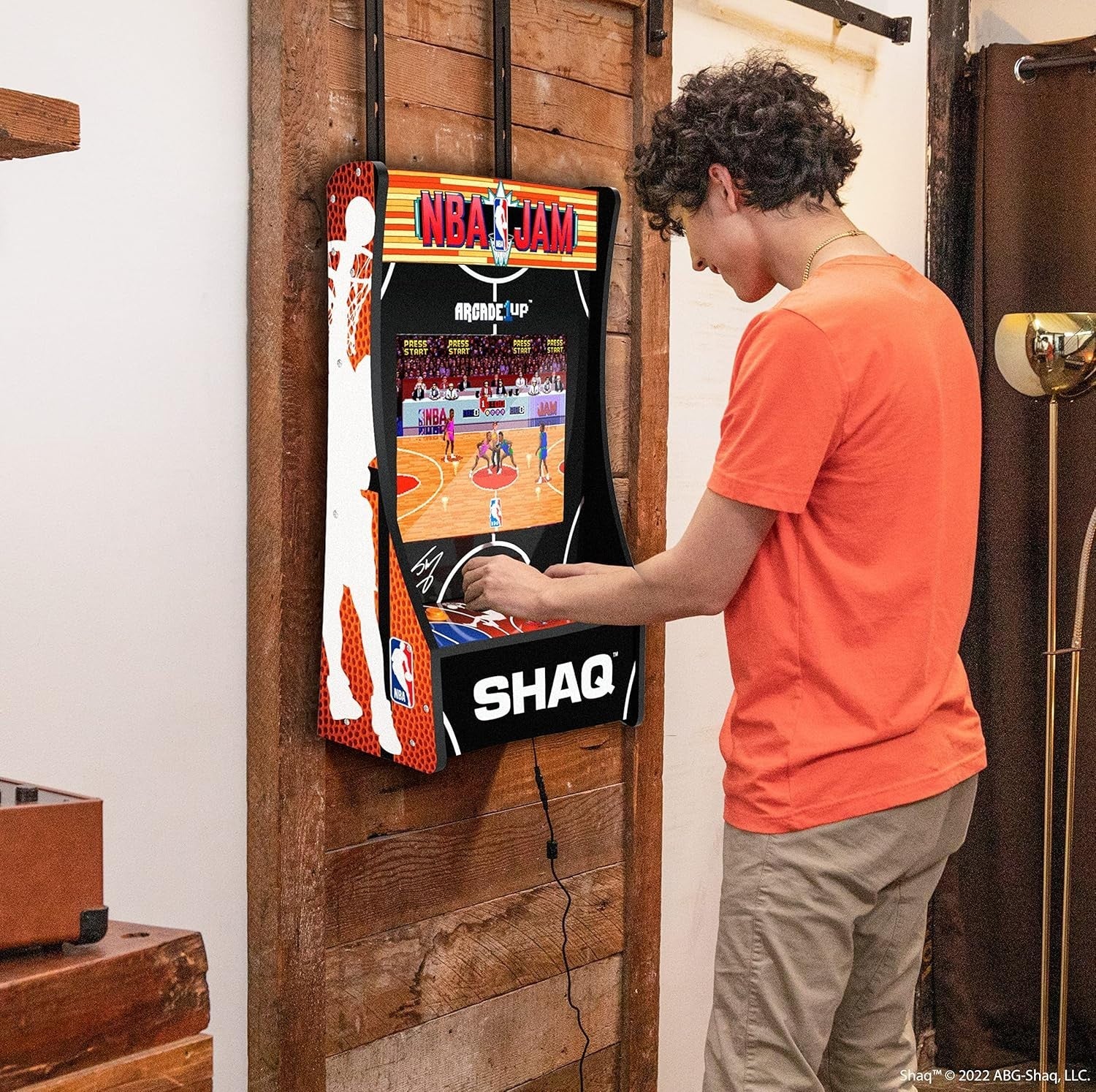 UK Arcade1Up Partycade NBA Jam Shaq Edition Arcade Machine 17" LCD 3 Games