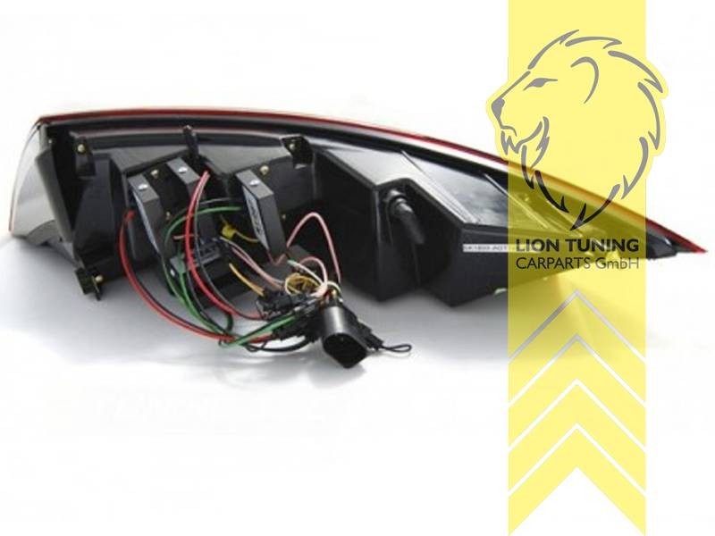 LTG DEPO LED Dynamic Seq Rear Lights Tail Lamps Audi TT 8J FL 06-14 black LHD