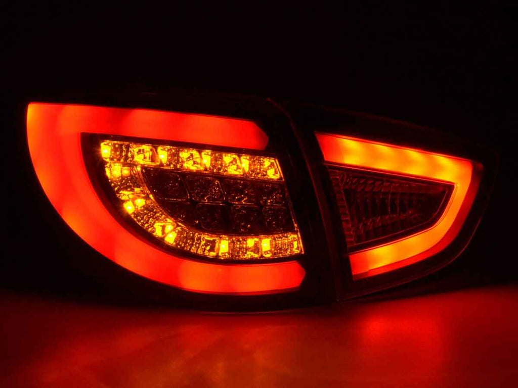 FK Pair ix35 09-15 EL black LED DRL Lightbar Rear Lights Tail Lamps Black LHD