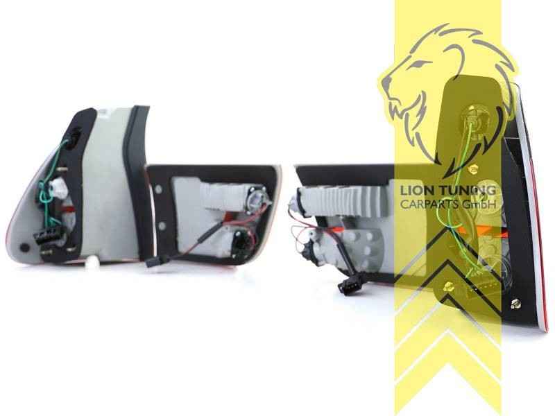 LTG Pair Halogen Rear Lights Tail Lamps BMW E53 X5 red black 00-03 LHD