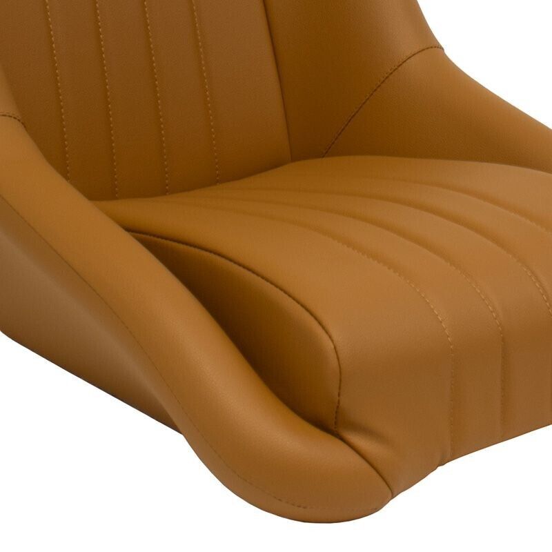 AS x1 Univ Classic Car Retro Kit Sports Fixed Back Bucket Seat Beige inc slides