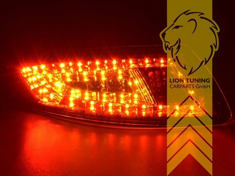 LT Pair LED DRL Lightbar Rear Tail Lights Lamps Porsche 911 997 chrome clear LHD