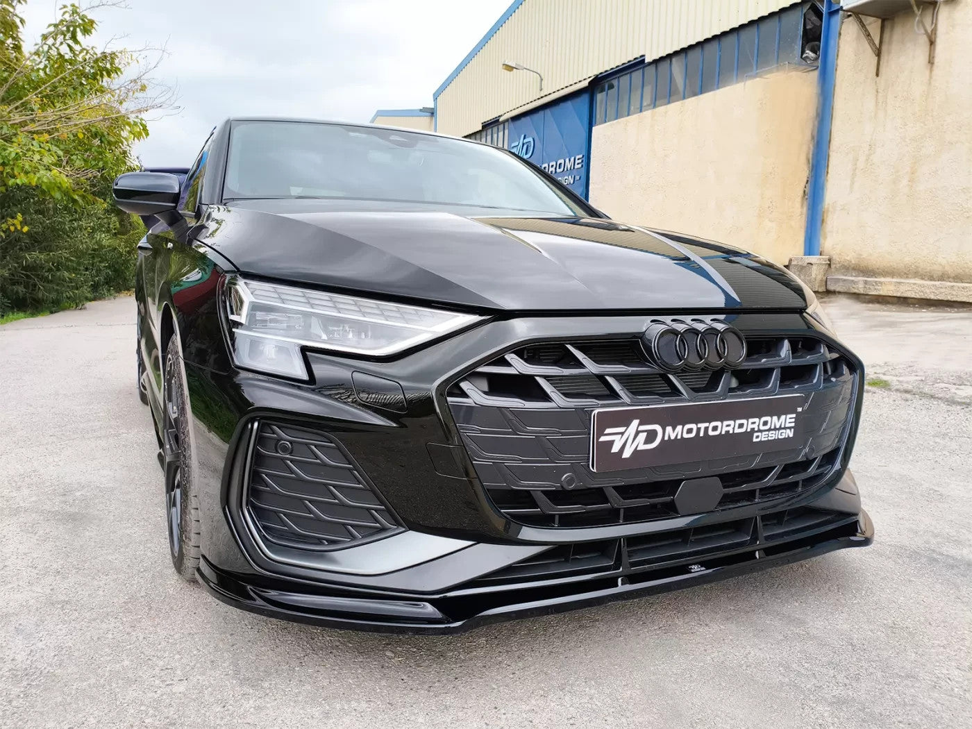 MTD Front Bumper Splitter Audi S3 / A3 S-Line 8Y Facelift Gloss Black ABS