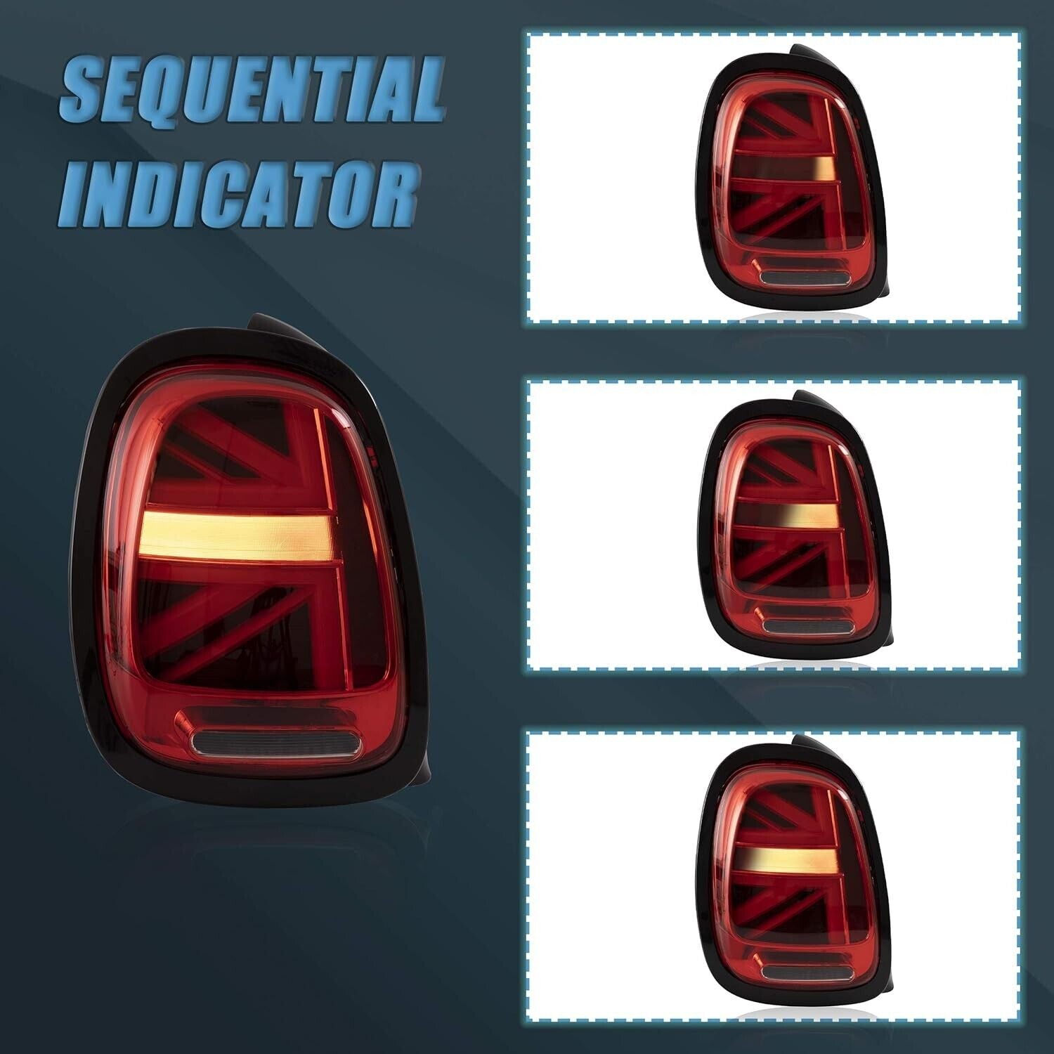 VLAND BMW Mini Cooper F55 F56 F57 2014-2021 Lightbar LED SEQUENTIAL Rear Lights