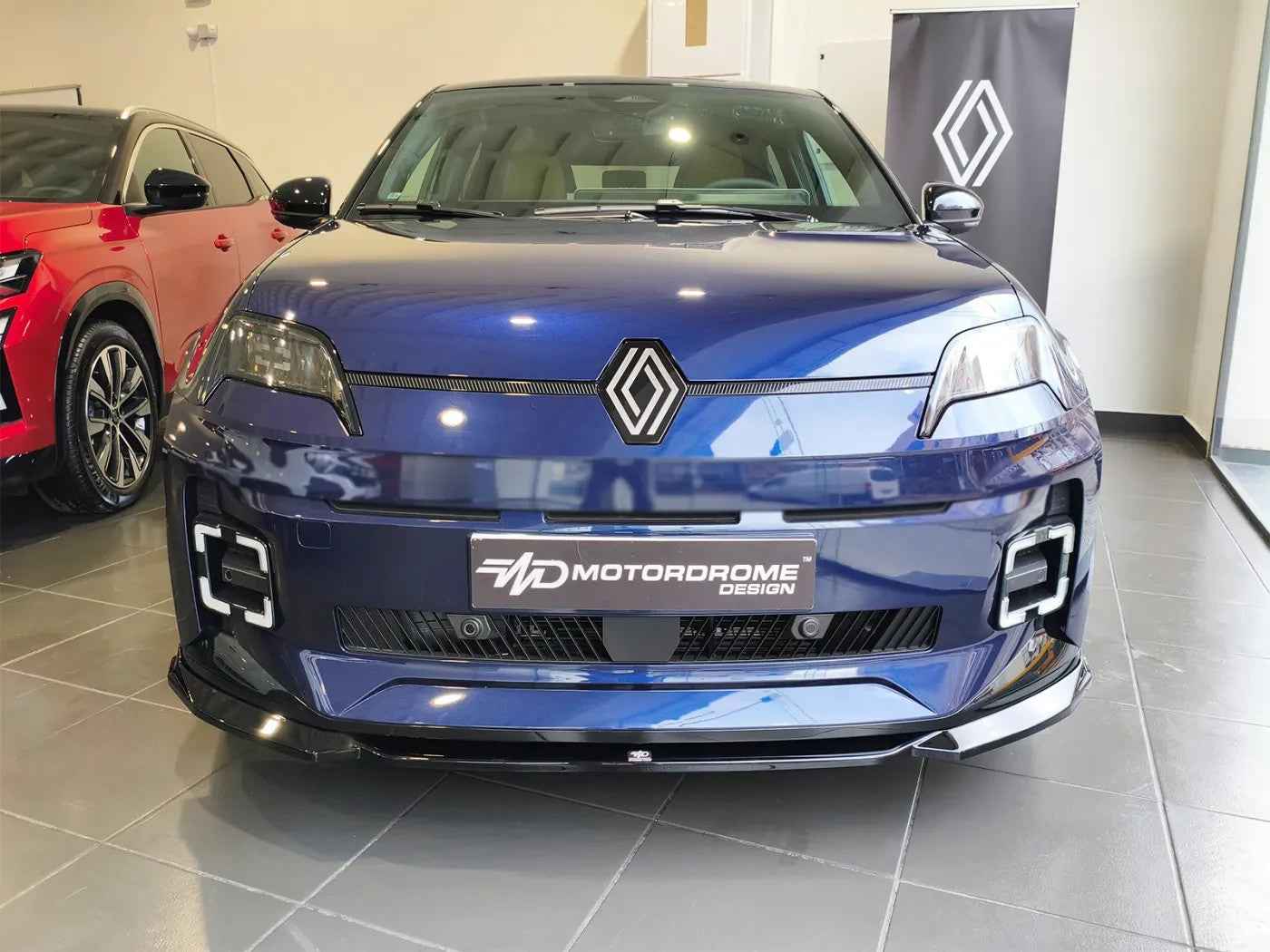 MTD Front Bumper Spoiler Splitter Renault 5 E-Tech Gloss Black ABS