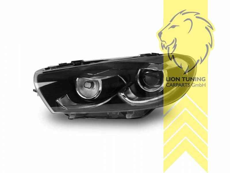 LTG Pair LED DRL Halo Lightbar Headlights VW Scirocco 3 137 138 08-14 black LHD