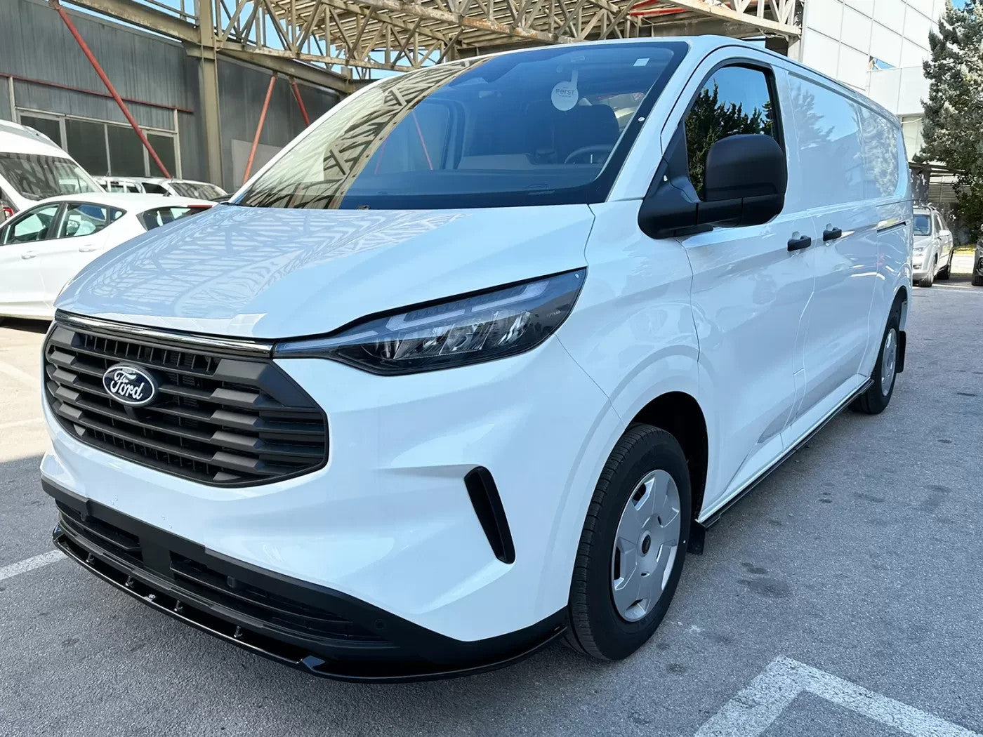 Motordrome Side Skirts 2 Ford Transit Custom Mk2 L2 VW T7 Long Gloss Black