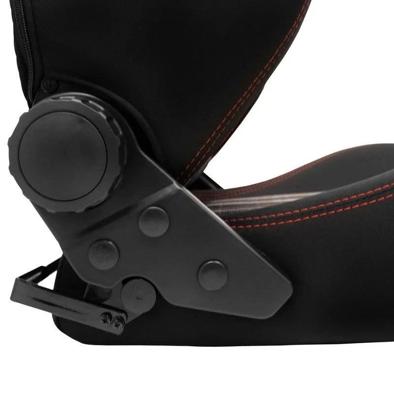 ATST x1 Universal Car Van Camper Sim Bucket Seat Black Red Check Tartan Plaid