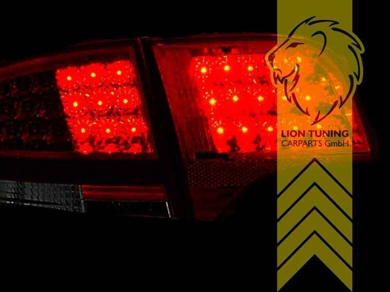 LTG Pair LED Rear Lights Tail Lamps Audi A4 B7 8E sedan 04-08 grey black LHD
