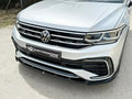 Motordrome Front Splitter Diffuser VW Tiguan R-Line Mk2 Facelift 20-24 Gloss Blk