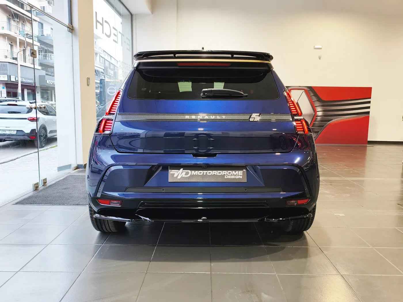 MTD Rear Wing Roof Spoiler Renault 5 E-Tech Unpainted ABS