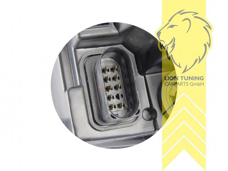 LTG Pair DEPO Halogen Headlights VW Golf 5 1K1 1K5 03-09 sedan Variant black LHD