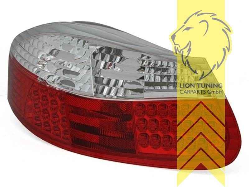 LTG Pair LED Lightbar Rear lights Porsche Boxster 986 96-04 red white LHD
