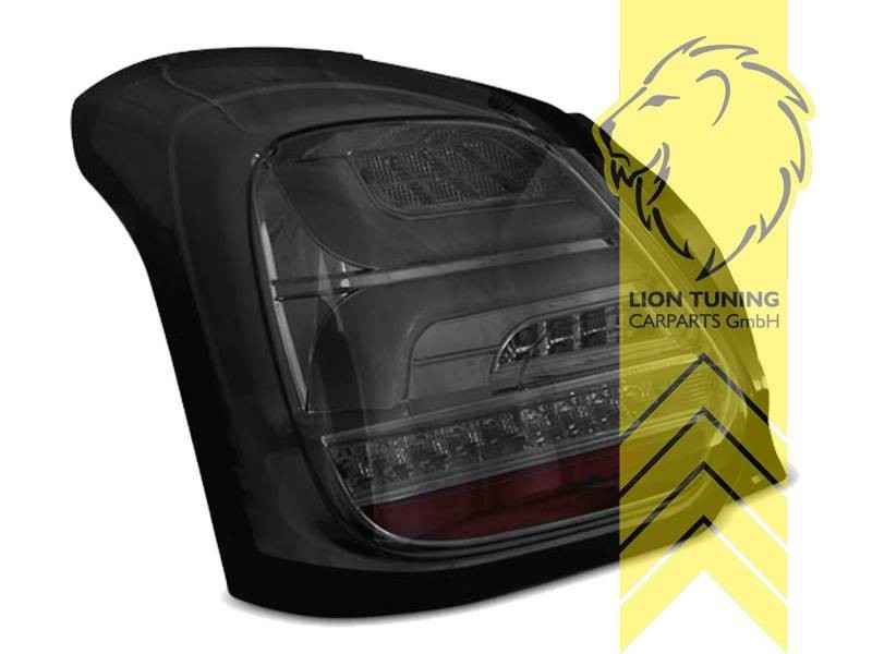 LTG Pair LED Rear Lights Lamp Tail Suzuki Swift 6 AZ V 17-23 OE LED Black LHD