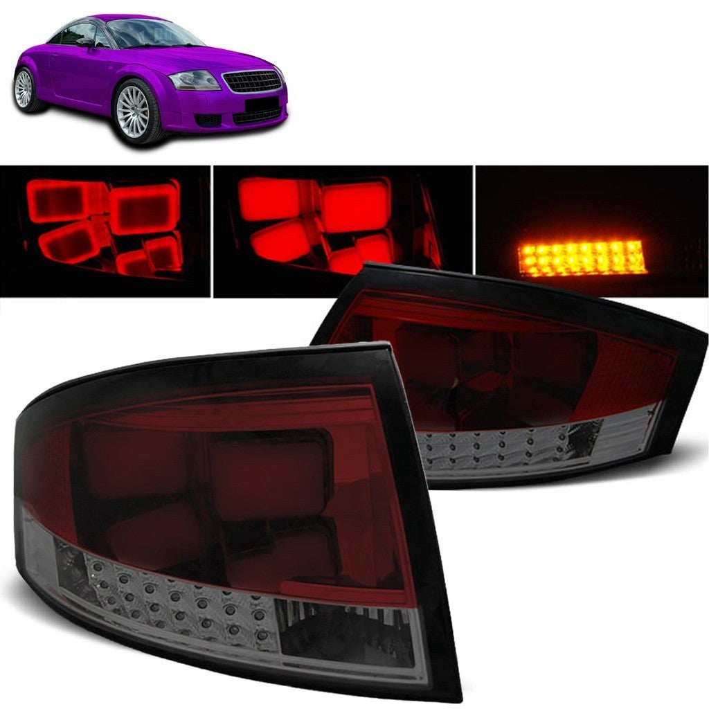 AMCP Pair LED Lightbar Rear Lights Tail Lamps AUDI TT 8N 99-06 LHD