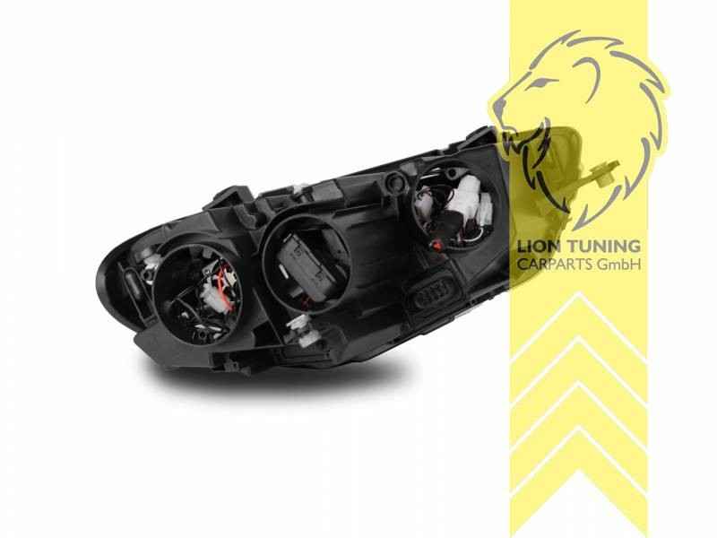 LTG Pair LED DRL Halo Lightbar Headlights VW Scirocco 3 137 138 08-14 black LHD