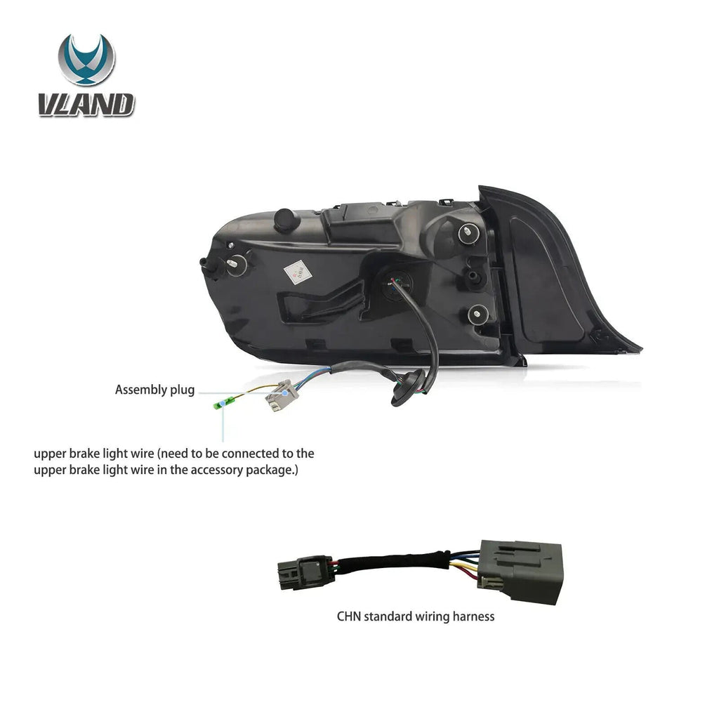 VLAND 15-23 Ford Mustang 6 MK6 S550 5 Mode Dynamic Lightbar LED DRL Rear Lights