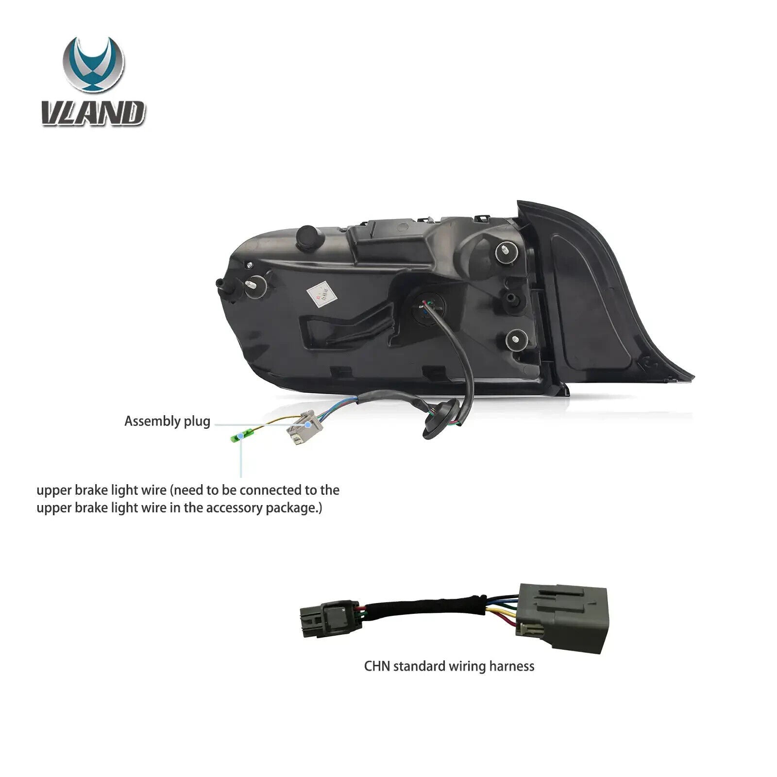 VLAND 15-23 Ford Mustang 6 MK6 S550 5 Mode Dynamic Lightbar LED DRL Rear Lights