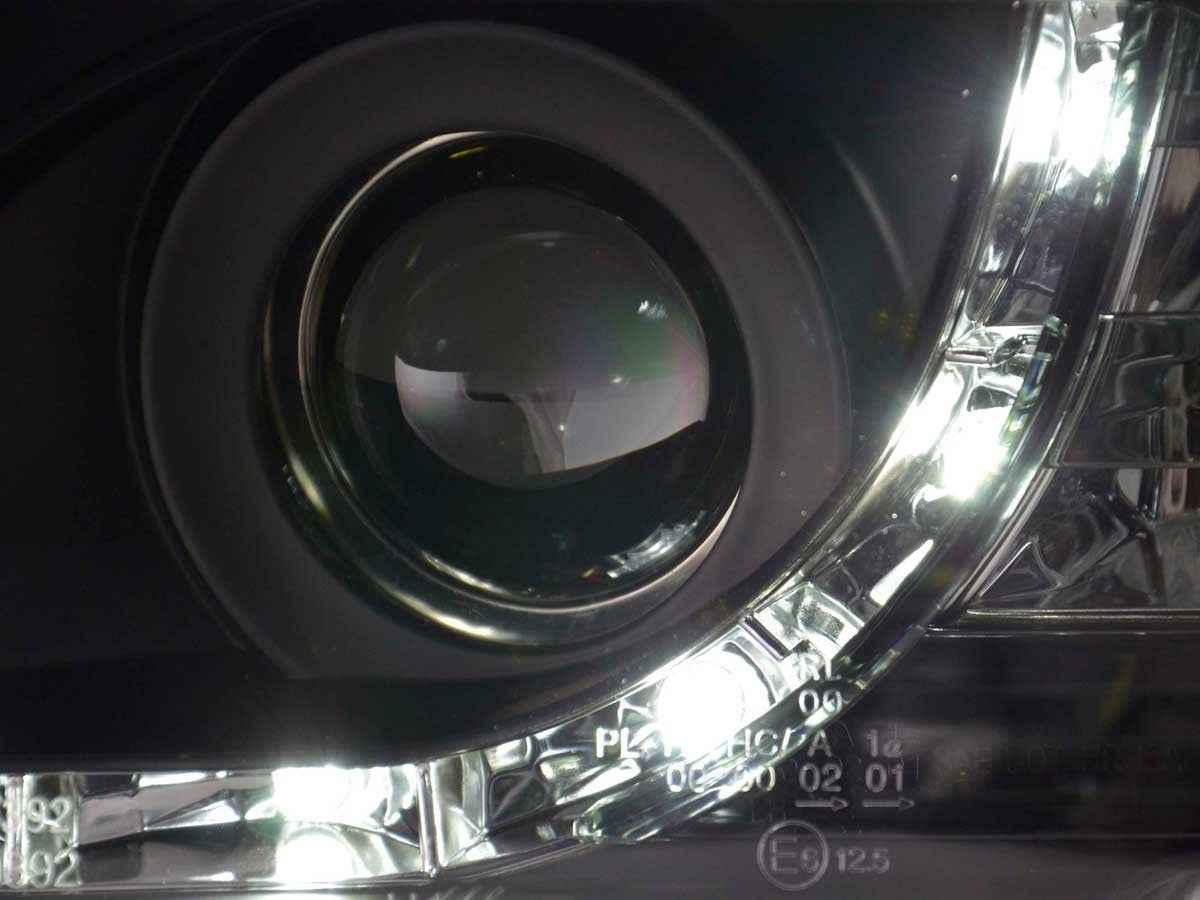 FK Pair LED DRL Lightbar Headlights BMW 3-series E36 Limo / Touring black RHD