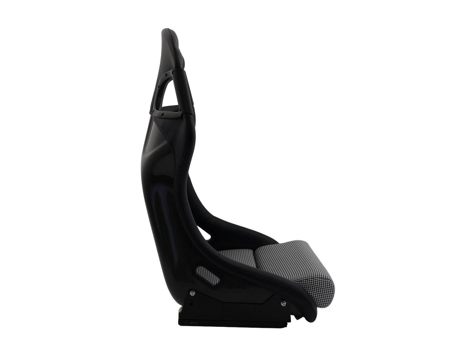 DTK Pair Universal Aftermaket PORSCHE Style 2 Bucket Seats black textile slides