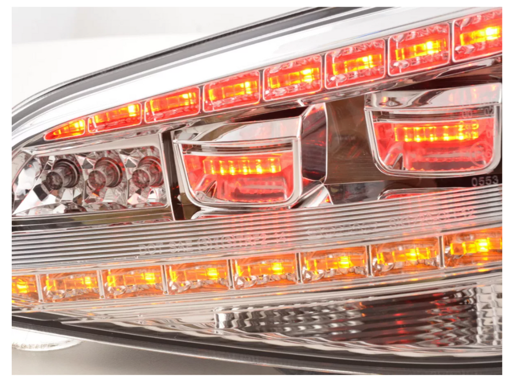 FK VW Golf 7 MK7 R LED DRL CLEAR Chrome Rear Lights Dynamic Tail Taillights 12+ LHD & RHD Clear FKRLXL15009