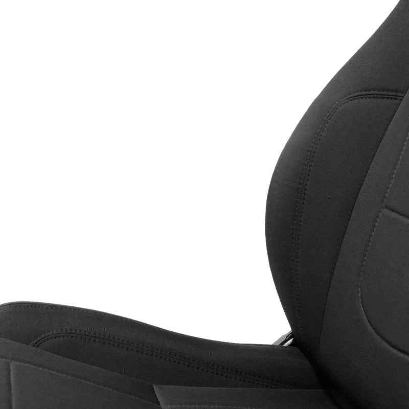 ATST x1 Retro Universal Classic Bucket Seat Black HD Fabric Textile + slides