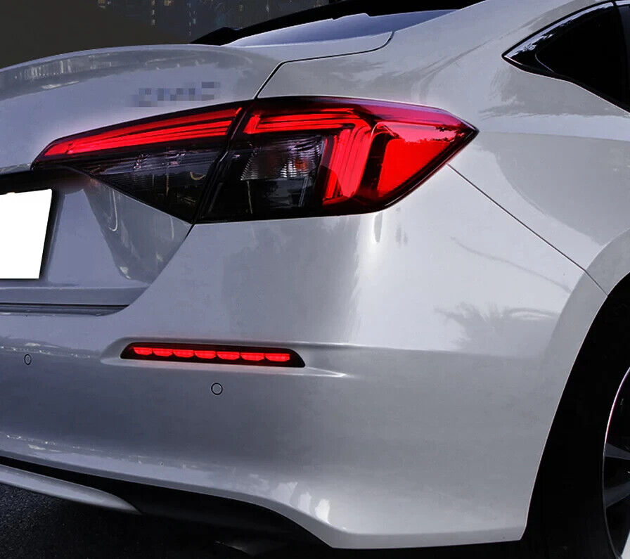 Rear Tail LED Lamp Brake Fog Revers Light Smoke Bumper Reflector Honda Civic 22+