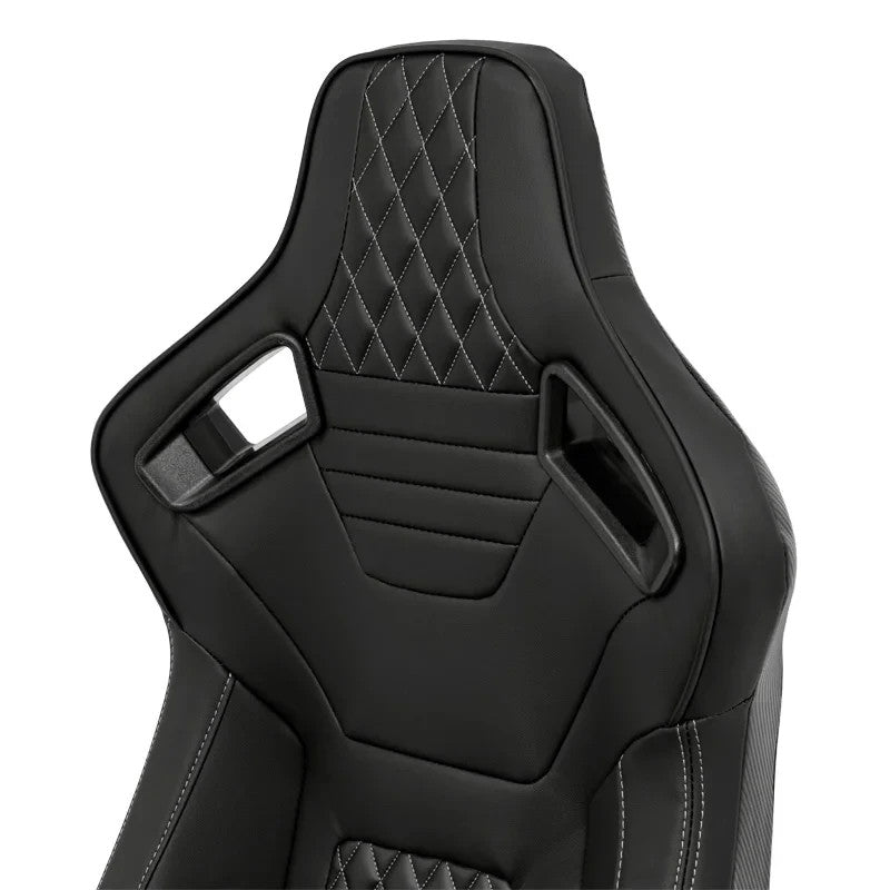 ATST x1 AK Universal Bucket Seats Quilted Silver Grey Diamond Stitch + slides