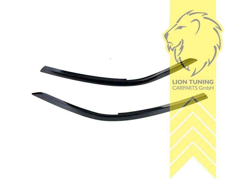 LT Headlight eyebrow covers shades trims VW Tiguan AD1 20+ glossy black ABS