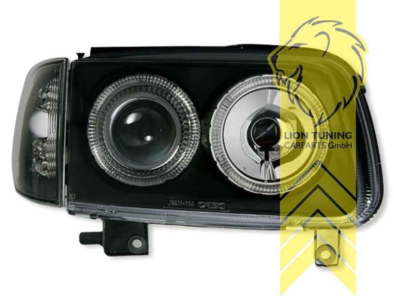 LTG LED DRL Lightbar Headlights VW Polo 6N2 6N2 99-01 Black LHD