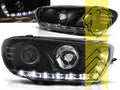 LT Pair LED DRL Lightbar Headlights VW Scirocco 3 MK3 137 138 08-14 black LHD