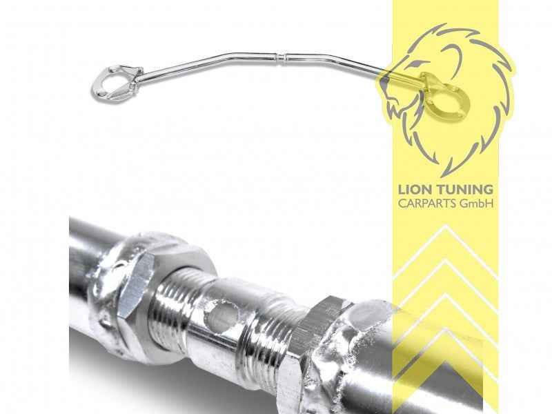 LTG Polished Aluminum Strut Brace BMW E46 Sedan Touring Coupe Cabrio 98-07