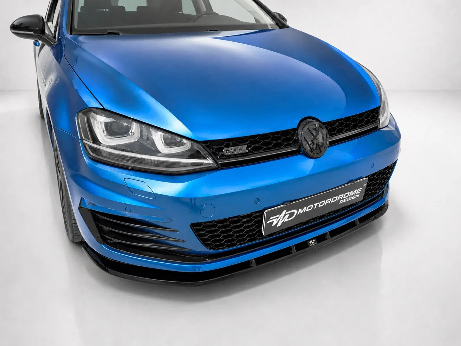 MTD Front Bumper Splitter Golf Mk7 GTI / GTD 13-16 Gloss Black ABS