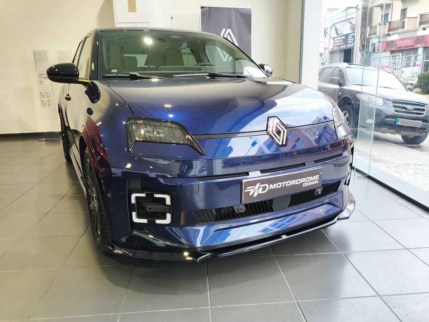 MTD Front Bumper Spoiler Splitter Renault 5 E-Tech Gloss Black ABS