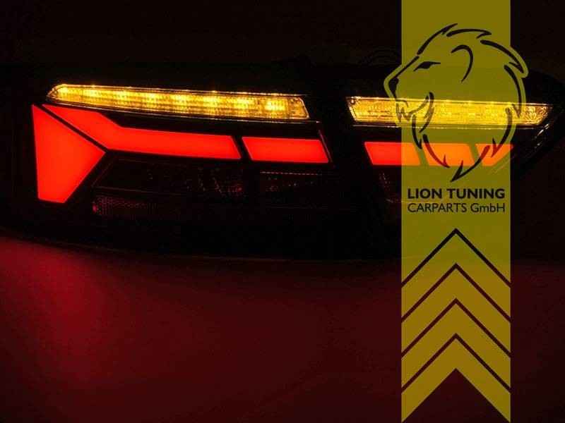 LTG Pair LED Rear Lights Lamps Audi A5 8T 8F Coupe Cabrio SB 11-16 Black LHD