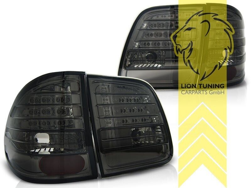 LT Pair LED DRL Lightbar Rear lights Tail Lamps S210 T-Model E-Class black LHD