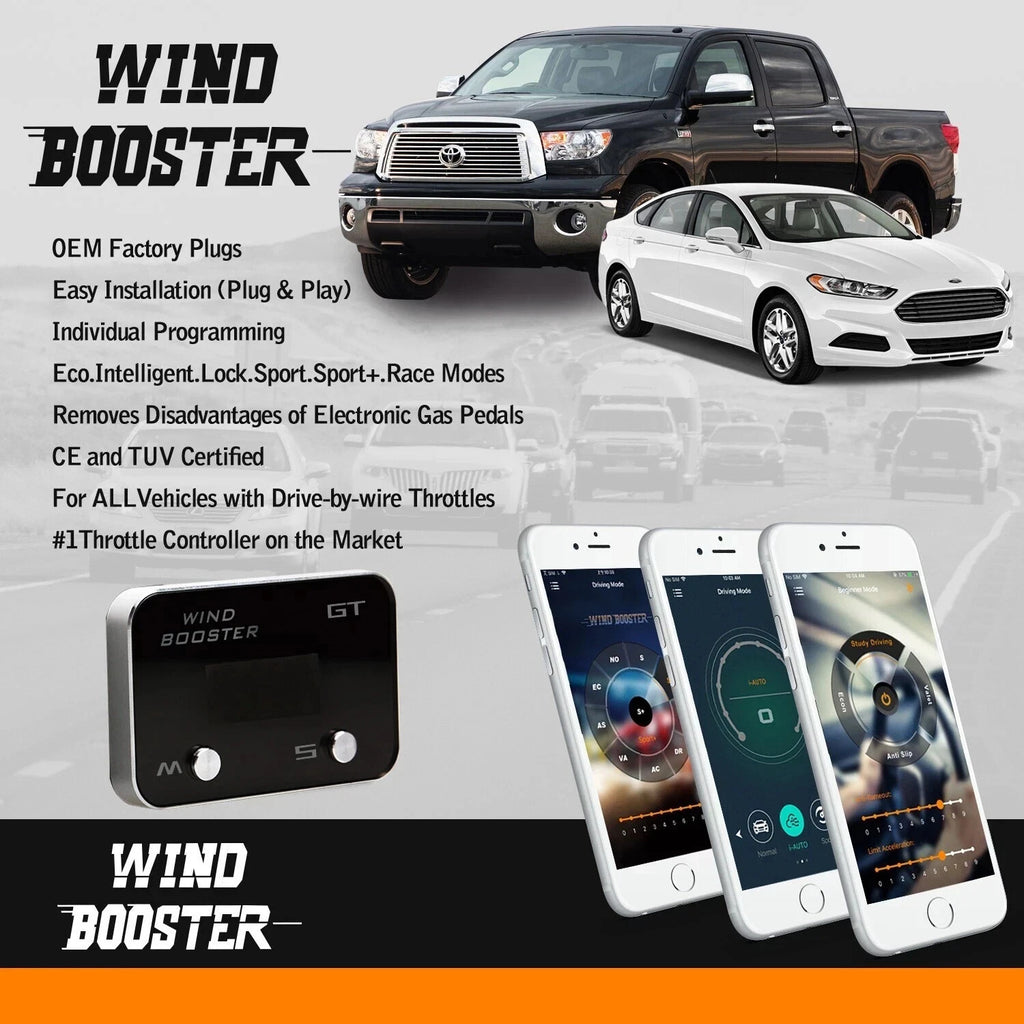 UK Windbooster GT151L WINDBOOSTER GT BT App Throttle Controller T5 T6 Ibiza 6