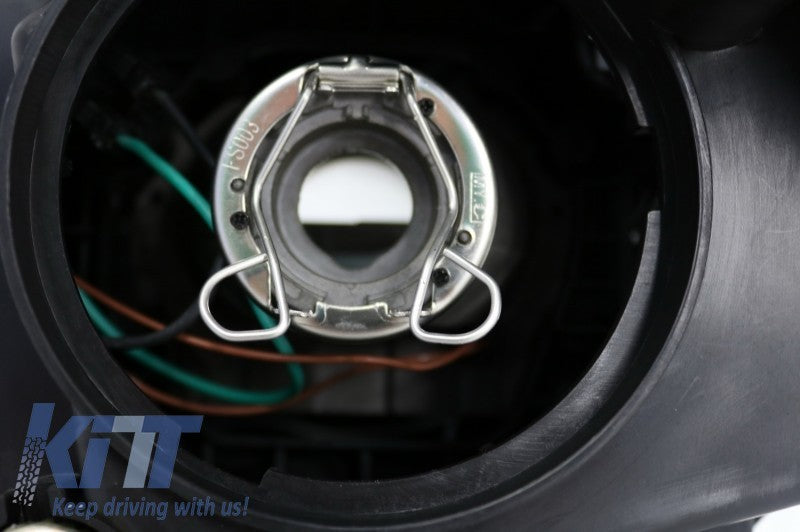 KT Pair LED DRL Bi Xenon Dynamic Demon Headlights Ford Focus 3 Mk3 15-17 LHD