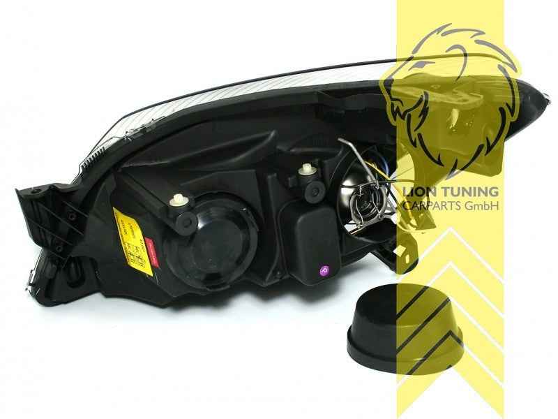 LTG Pair LED Headlights Skoda Opel Astra H L48 L35 L08 L69 04-10 black RHD / LHD