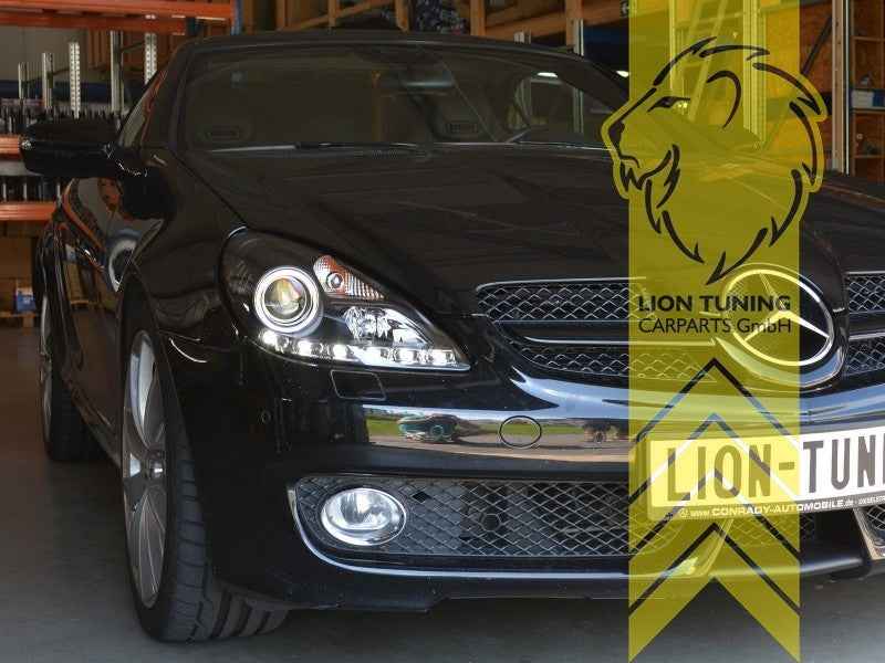 LT Pair LED DRL Lightbar Headlights Mercedes SLK R171 04-11 LHD