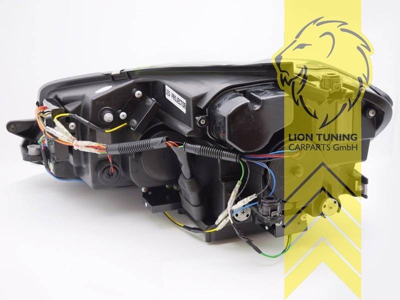 LT Pair LED DRL Lightbar Halo Headlights VW Golf 7 BA5 5G1 Saloon chrome LHD