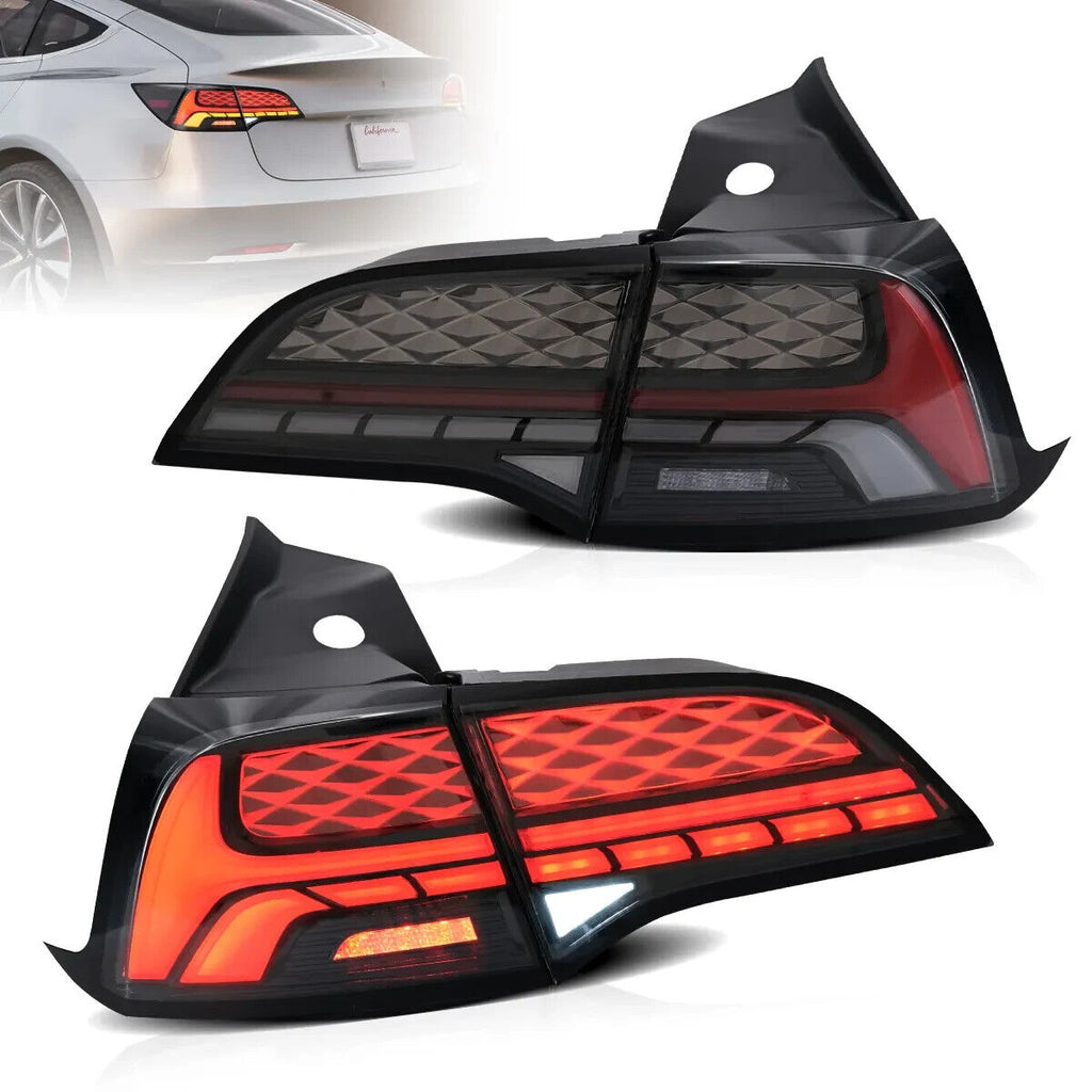VLAND 17-22 Tesla Model 3 & 20-22 Tesla Model Y Lightbar LED DRL Rear Lights